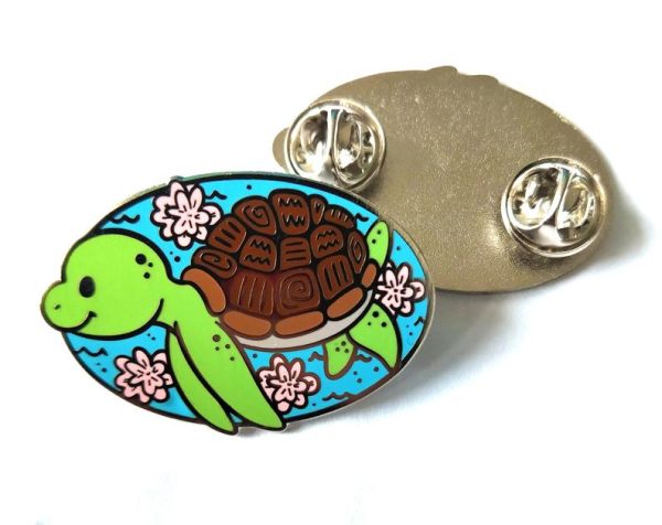 Aztec turtle - Enamel Pin - Image 5