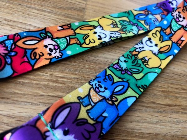 Rainbow mutts - Lanyard - Image 2