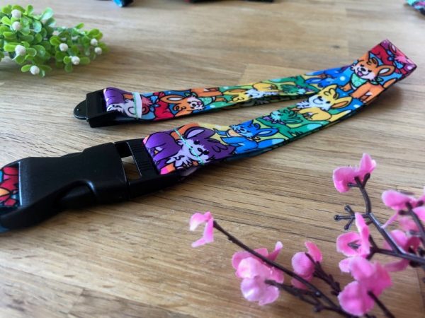 Rainbow mutts - Lanyard - Image 5